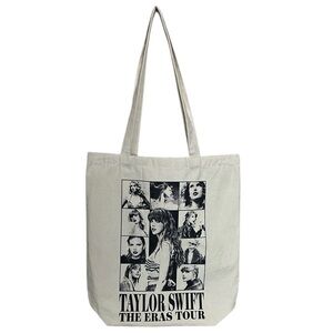 Taylor Swift The Eras Tour Cream Tote Bag